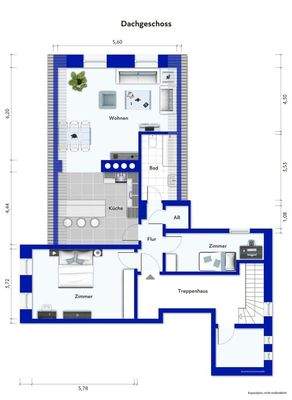 Grundriss Dachgeschoss