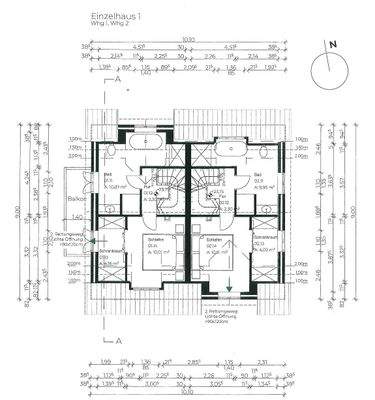 Grundrisse Einzelhaus 1 DG