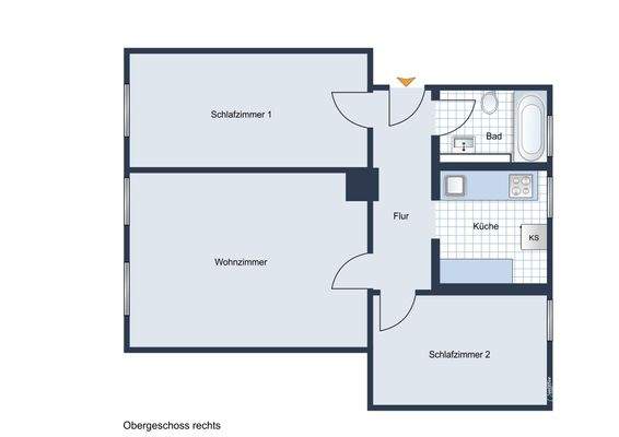 Grundriss Vorderhaus Wohnung 04
