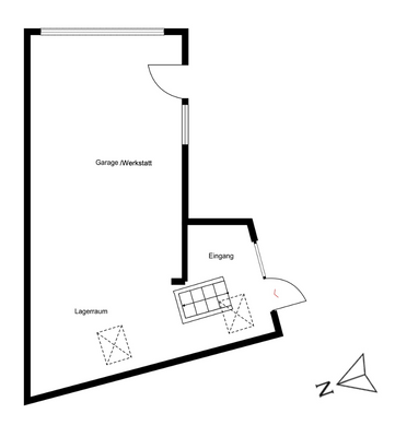 Nebengebäude Garage - Werkstatt - Weinkeller