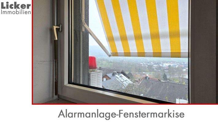 Alarmanlage-Fenstermarkise