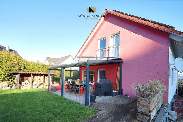 Die Terrasse auf der Sonnenseite