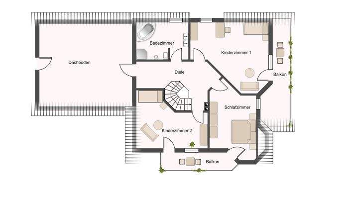 Grundriss Obergeschoss