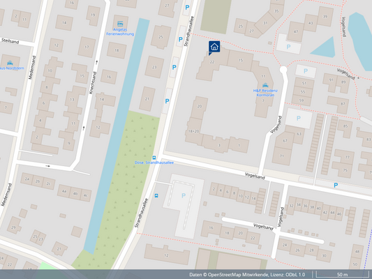 so nah vom Haus zum Pkw-Platz