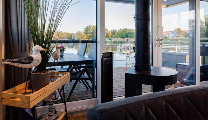 mit gemütlichen Gaskamin 