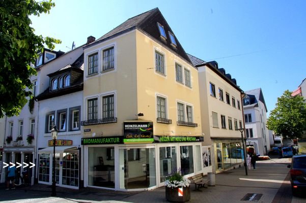 Am Anfang der Fußgängerzone
