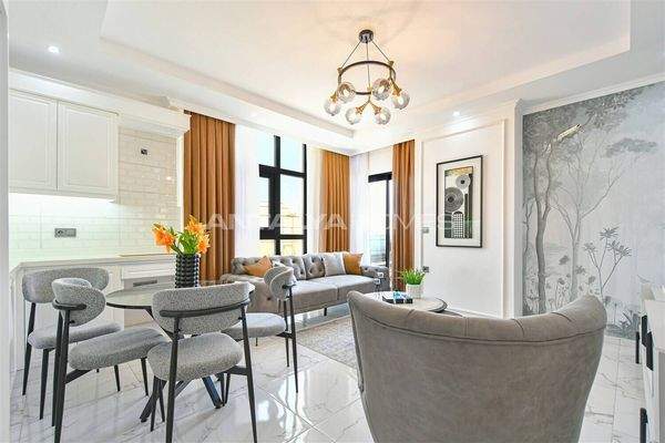 New build Properties with Sea View in a Complex in Alanya