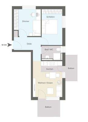 Grundriss Wohnung 04