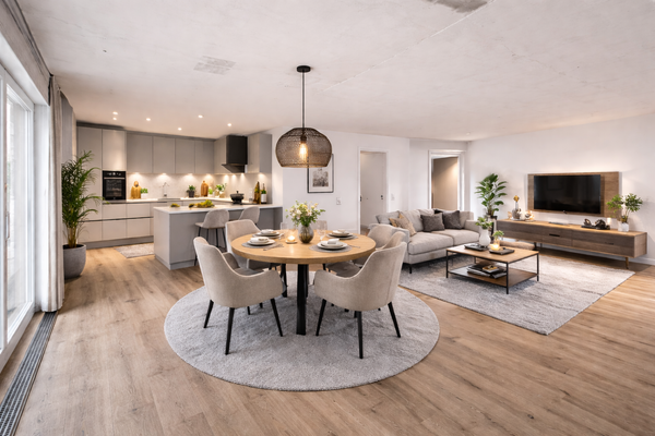 Küche Wohnzimmer Visualisierung