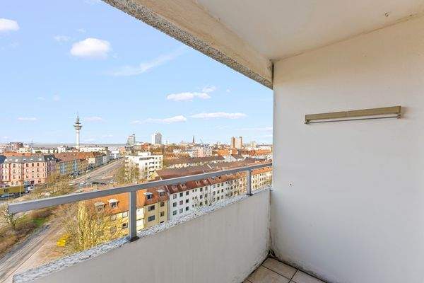Blick vom Balkon
