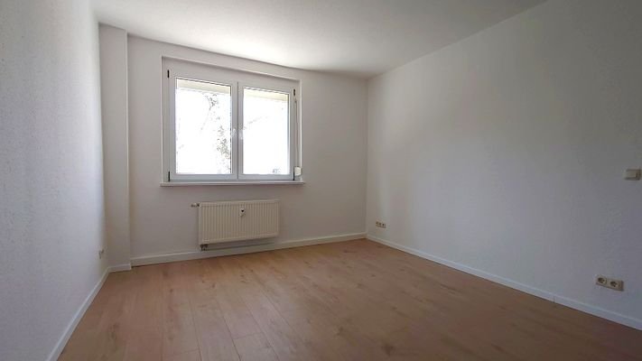 Blick ins Schlafzimmer
