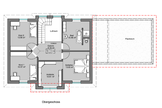 Grundriss Obergeschoss