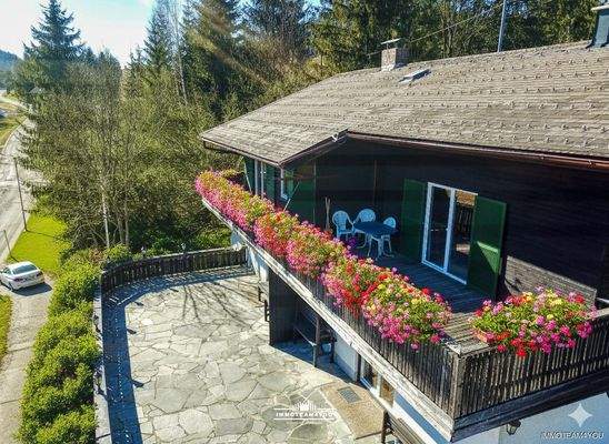 Blick auf die Terrasse