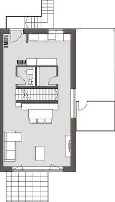 Doppelhaushälfte Bermatingen – Grundriss Erdgeschoss