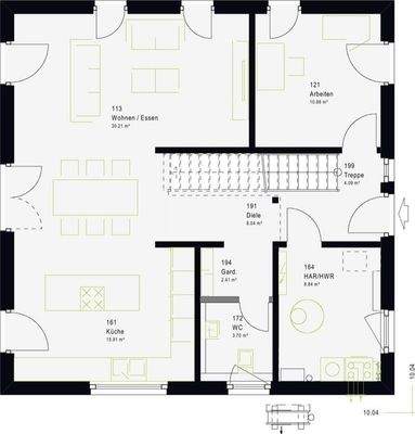 Grundriss  EG veränderbar