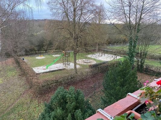 Blick vom Balkon