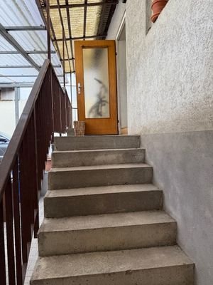 Rückseitiger Eingang Vorderhaus 