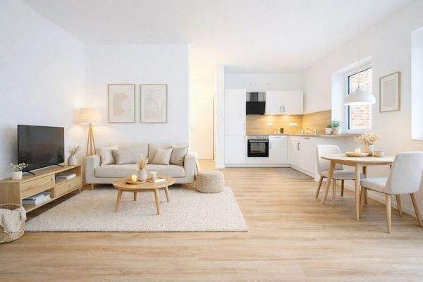 Visualisierung Wohnen / Essen / Küche 