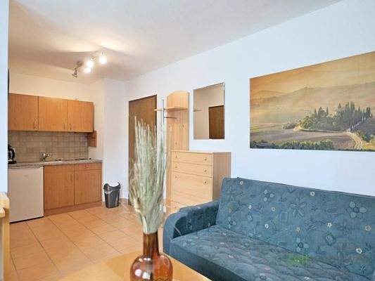 Küche und Wohnbereich