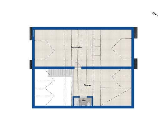 Grundriss oberes Geschoss