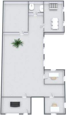 Leipziger Str 19 - 1 Boden - 3D Floor Plan