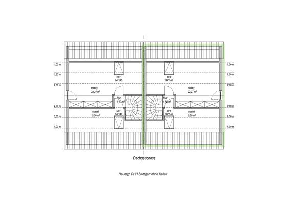 Dachgeschoss DH Stuttgart_DHH rechts