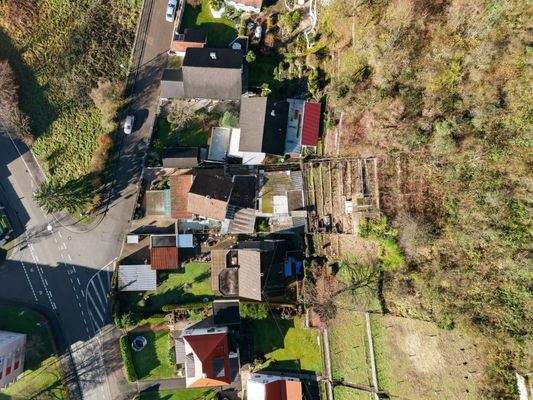 Draufsicht mit Drohnenaufnahme