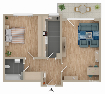 Grundriss zur Wohnung