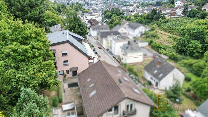 Luftbildaufnahme - Blick ins Zentrum