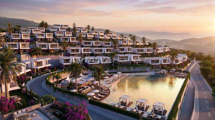 Nature-View Villas for Sale with Pool in Bodrum Adabuku