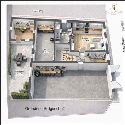 3D-Visualisierung EG 