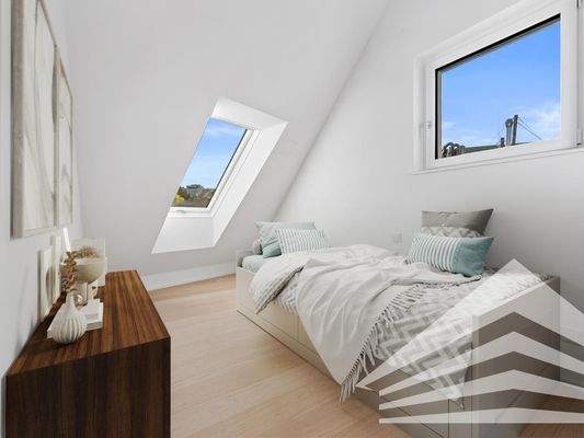 Zimmer 2 mit Möblierungsvorschlag