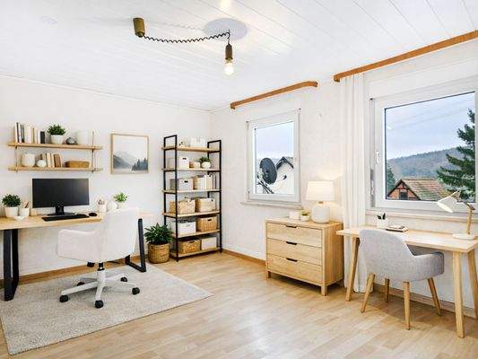 Arbeitszimmer gestaged