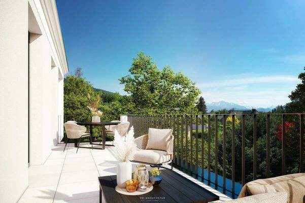 Architekturvisualisierung KBP INT TOP3 Terrasse