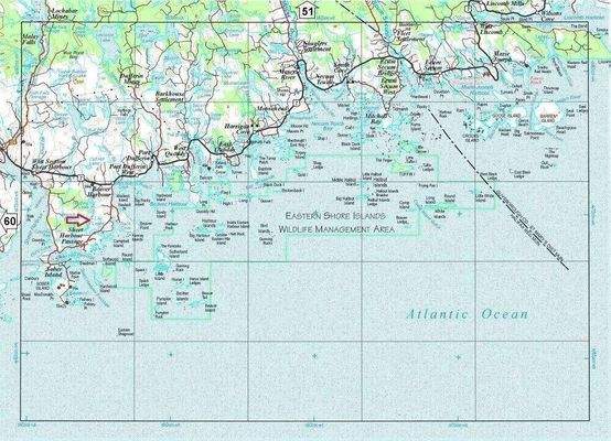 Lage an der Eastern Shore