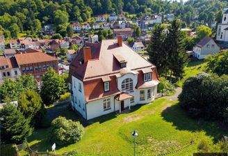 Luftaufnahme der Villa