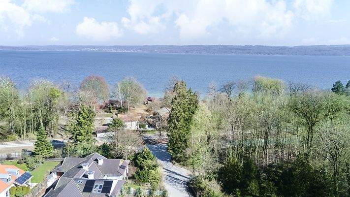 Aufsicht mit Blick auf den Ammersee