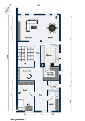 Grundriss 2. Obergeschoss