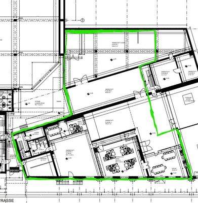 Grundriss Bürofläche