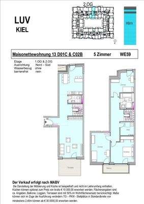 Grundriss Maisonette WE 59