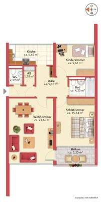 Grundriss Mozartstr. 2 in Haar