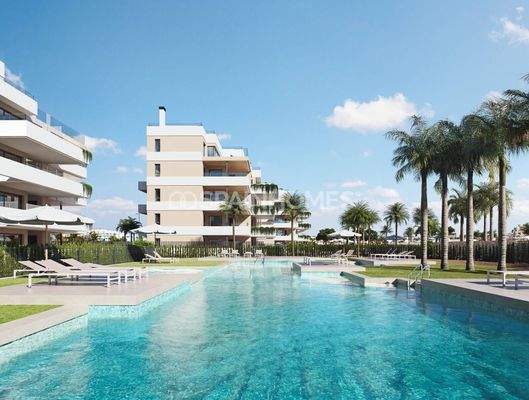 Flats with Spacious Terraces and Pools in Santa Rosalía