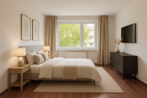 Visualisierung: Einrichtungsbeispiel Schlafzimmer