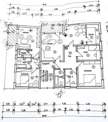 Grundriss 2 Zimmerwohnung