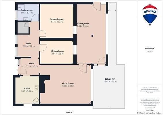 REMAX Immobilien DeLux Einfamilienhaus Grundriss EG Bexbach Mark Borowicz