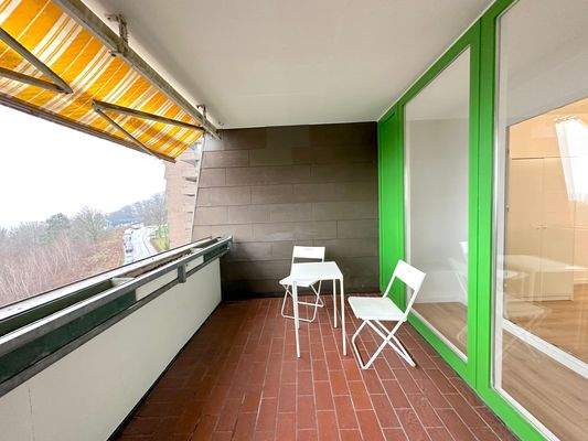 Balkon mit Sitzbereich