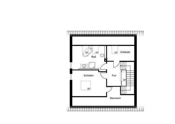 Grundrissplan Dachgeschoss