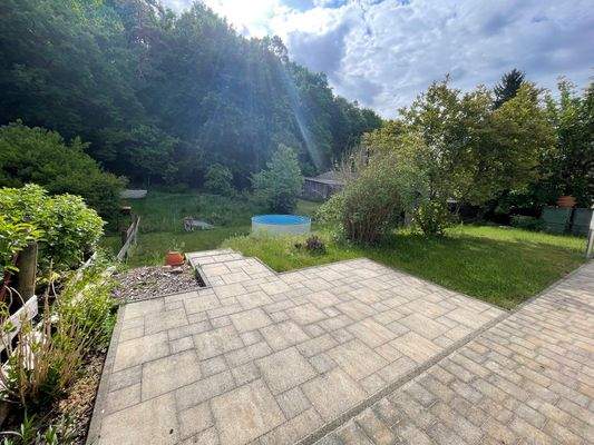 Gartenansicht mit Grundstück