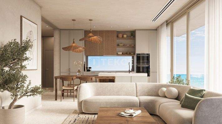 Apartments in a Complex with Private Beach in Gazimağusa