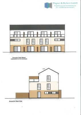 Ansicht Süd-West + Süd-Ost